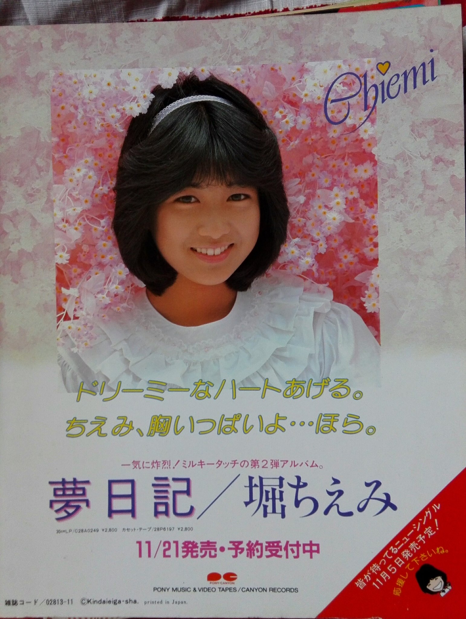 堀ちえみ♪LPレコード♪夢日記♪サイン色紙お付けします♪大型ポスターなし Amazon.co.jp: LPレコード堀ちえみ夢日記(特大ポスター付き