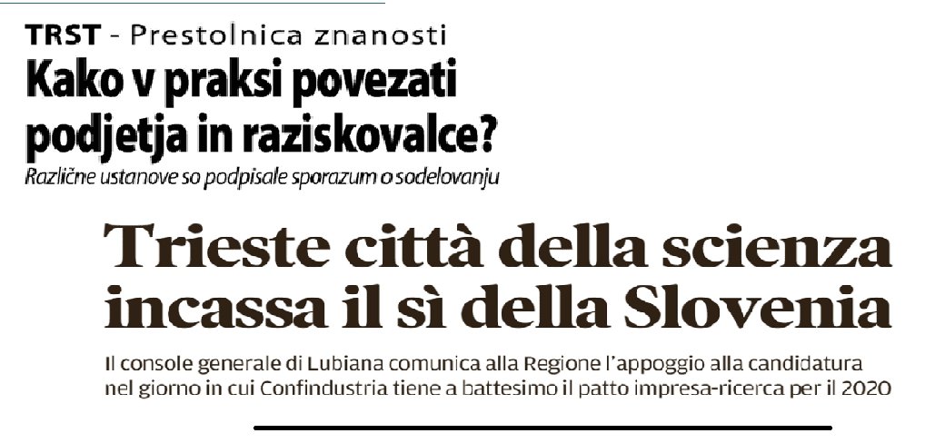 proESOFTrieste's tweet photo. #ESOF2020Trieste #ProESOF #Slovenia i titoli dei giornali https://t.co/d25nc2YLuS