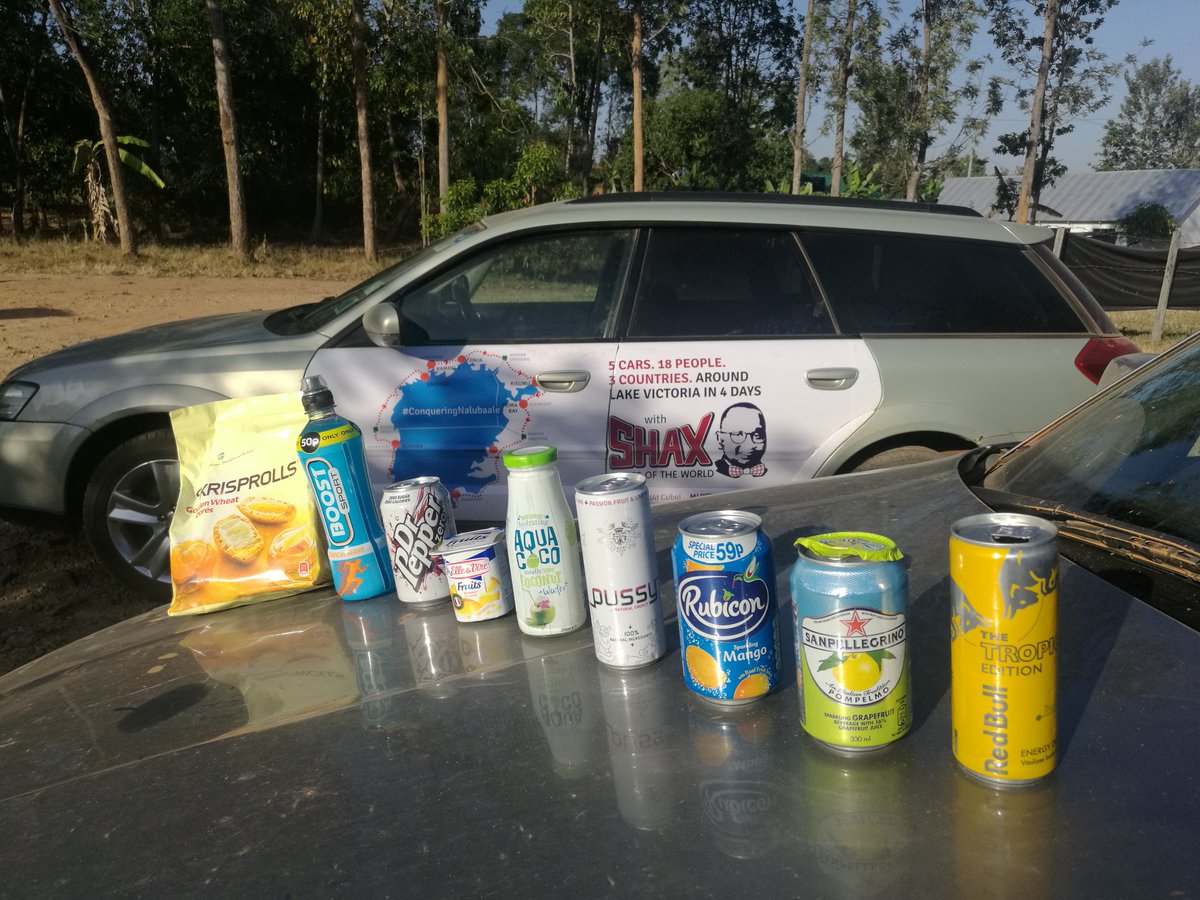 StKyamutetera's tweet photo. DAY 4 &amp; Final 474km lap of #ConqueringNalubaale. @ShaxUg has our throats n fuel tanks sorted #ComingHome #UGin21Days II soon!! @Alexmuganwa https://t.co/Uxm6alQIz5
