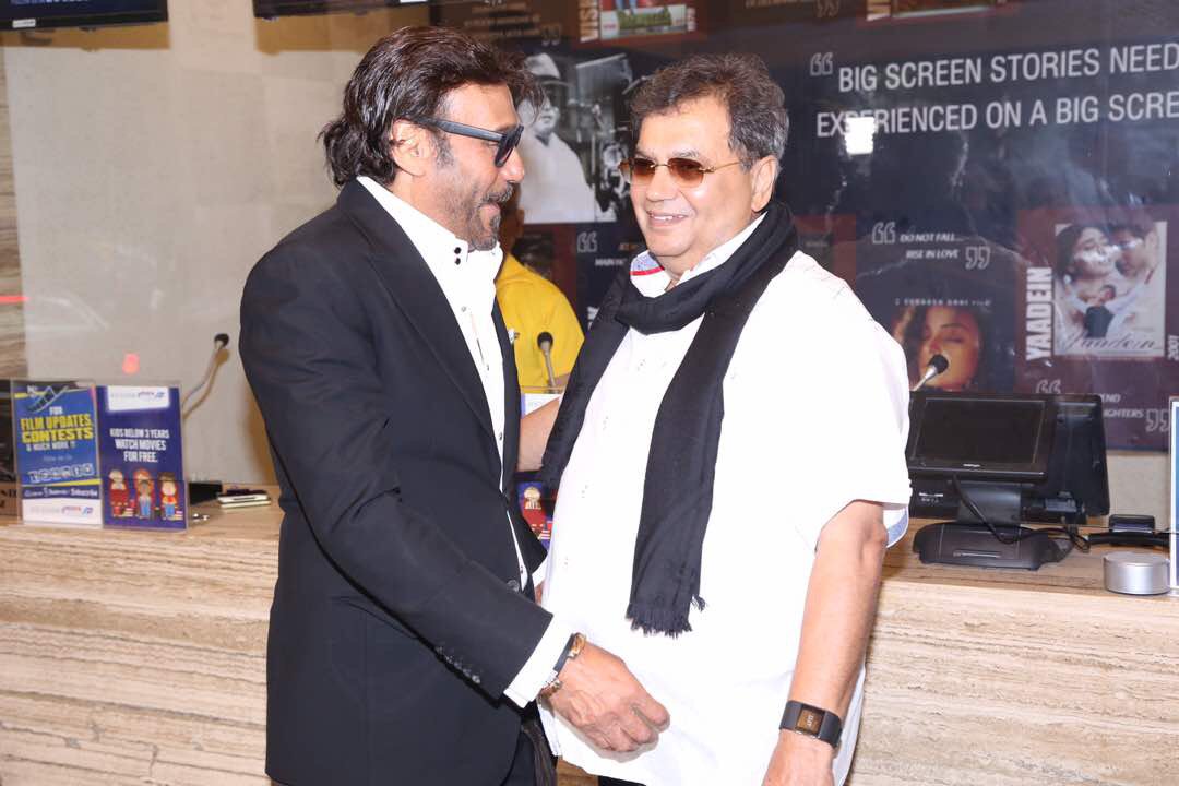 rahulpuri's tweet photo. @SubhashGhai1 and @bindasbhidu at the @MuktaA2Cinemas #ClassicsAreBack screening of #Khalnayak at #NewExcelsior @MuktaArtsLtd https://t.co/cQPAsCzAsj