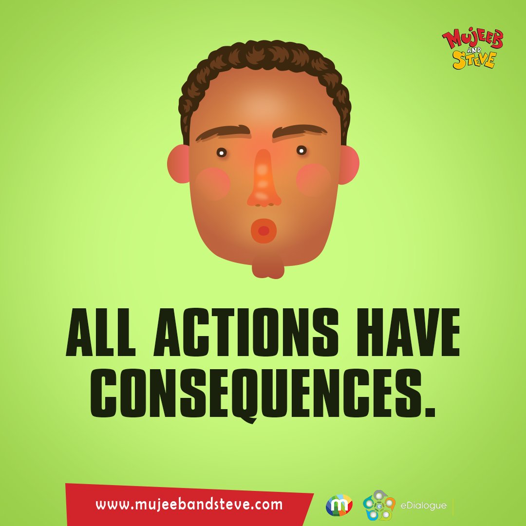 MujeebandSteve's tweet photo. All actions have consequences.  #eDialogue #mujeebandsteve https://t.co/AIN7ffCJ5j https://t.co/iwzrTNqIDO