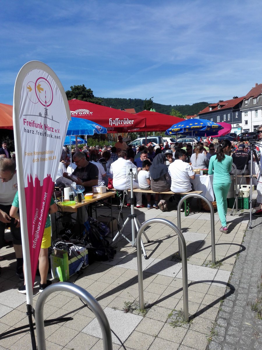 Heute in #Thale beim Bürgerfrühstück! #freiesWLAN