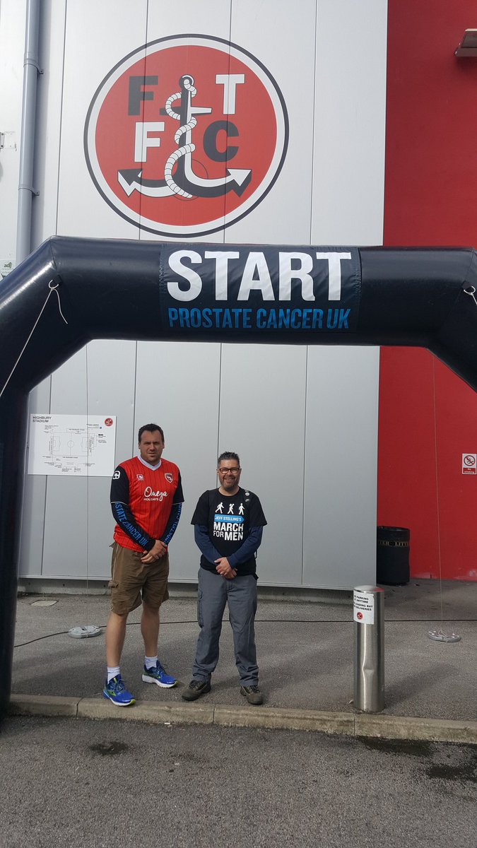 shrimpstrust's tweet photo. Rich &amp; Steve have left @ftfc and have now arrived at #KnottEndFerry on our way to @ShrimpsOfficial 
#JeffsMarch for @ProstateUK https://t.co/31rDeA8JiD