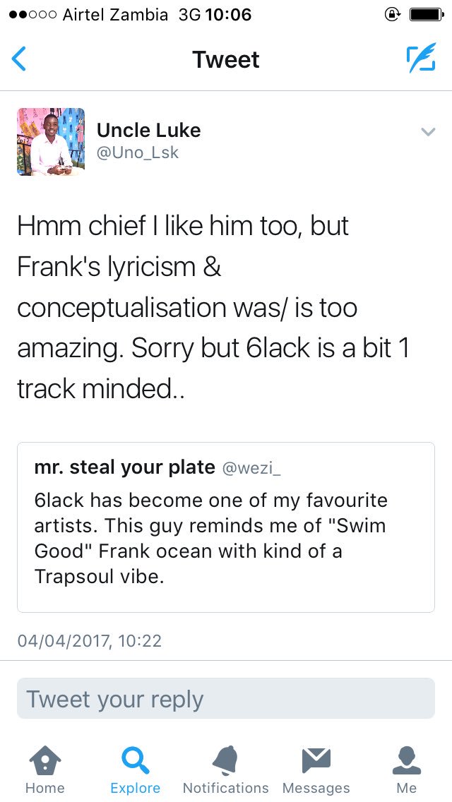 Uno_Lsk's tweet photo. Guys guys, I think 6LACK dissed me 🤔😔 https://t.co/cbNicjZ5qD