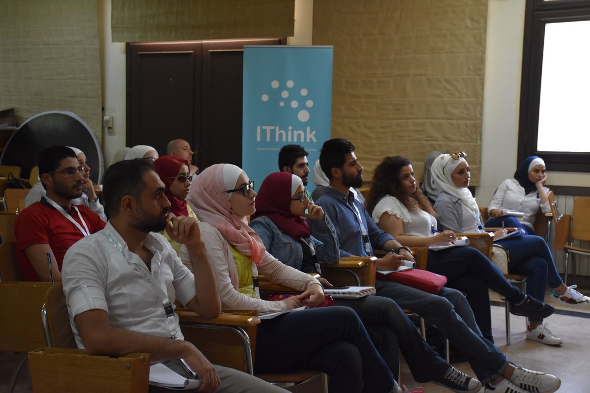 UnfpaSyria's tweet photo. Providing #Syrian #youth the needed tools to create their own E-#platforms. We are making a change by investing in #young people! https://t.co/cOzKsB8XTb