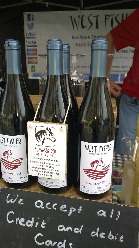 First blood <a href="/CaterhamFest/">Caterham Festival</a> goes to Summer Red. Sun had come out &amp; it's warming up nicely, apple wine anyone?