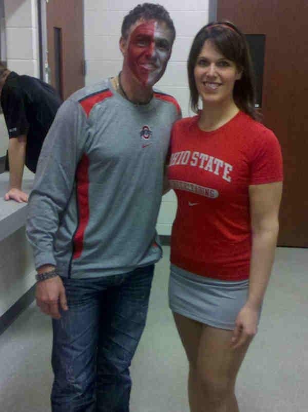 Dana Jacobson On Twitter The Only Pic I Can Post On This Tbt Annual Michigan Osu Football Bet Payoff 2011 Jaycrawfordespn
