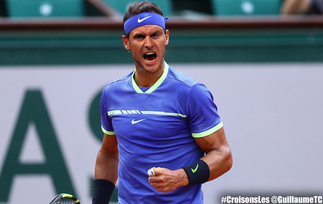 GuillaumeTC's tweet photo. PARCE QUE C'EST NOTRE TOURNOOOOOI !!!

#Nadal #RG17 #CroisonsLes https://t.co/ZxKxyqYKcW