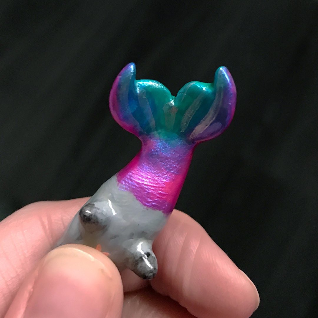 hollymrgn's tweet photo. Mermaid tails 🦄 🐋 🌈 🎨 #mermaidtail #mermaidlife #cats #mermaidcat #catmermaid #kawaii #polymerclay https://t.co/YPbymIyzXu