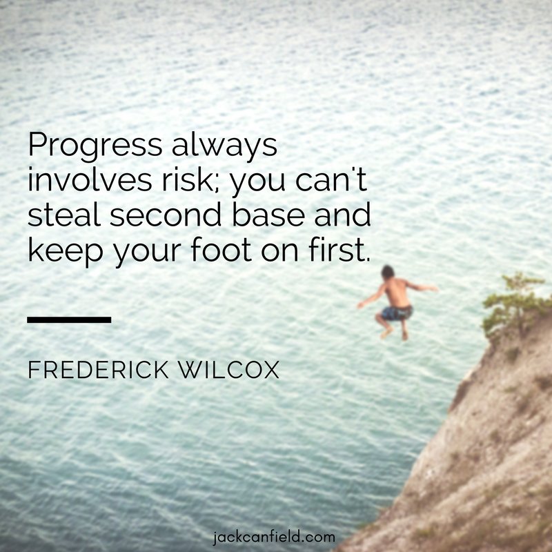 JackCanfield's tweet photo. Take a #chance; we miss #opportunities when we are too timid. https://t.co/BYjLJdnkax