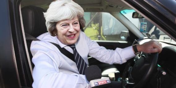 There's a car driving in the fields...... #BTCC