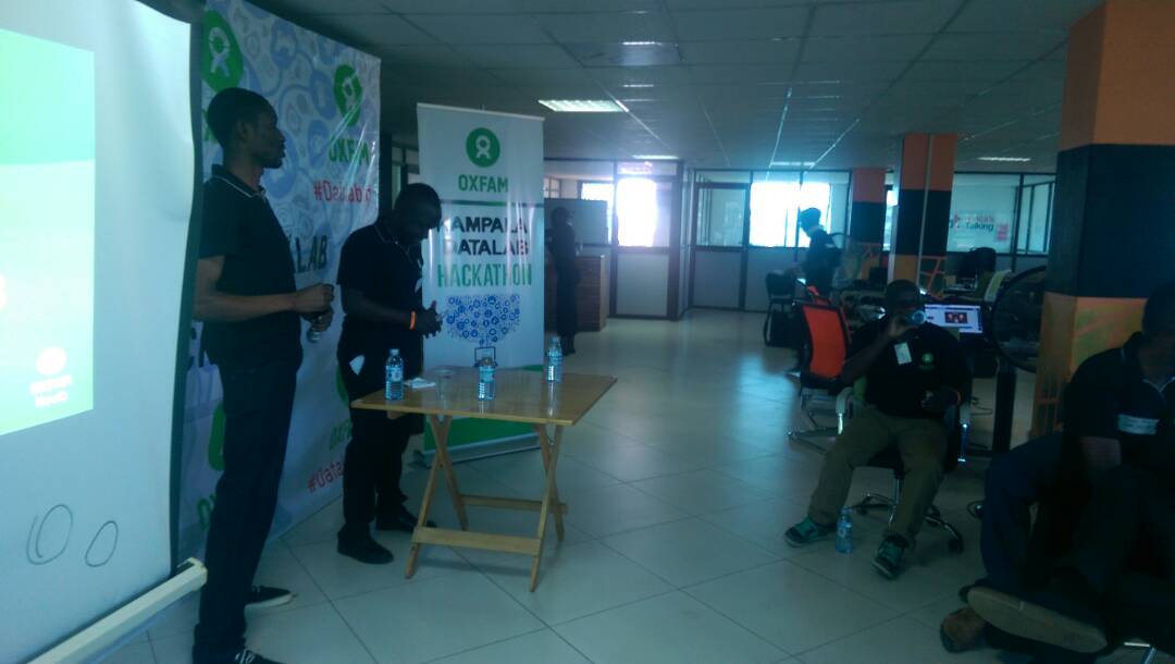 OxfaminUganda's tweet image. Team Cash Time presenting their final concept. #datalabug