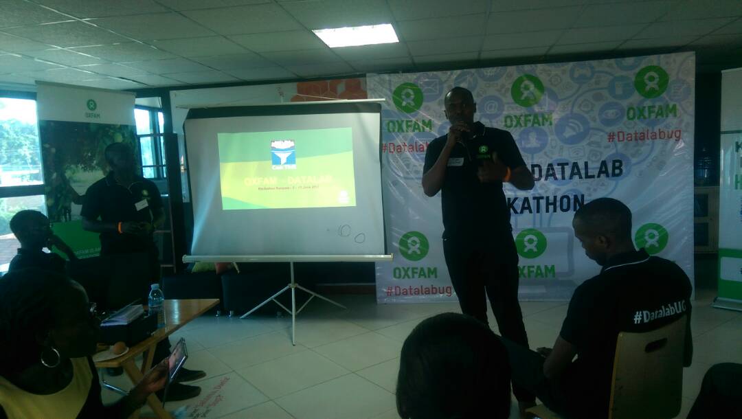 OxfaminUganda's tweet image. Team Cash Time presenting their final concept. #datalabug