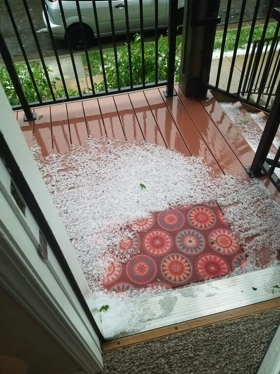 TylerWies's tweet photo. Same hail spread through the streets in Osseo #fox9weather https://t.co/R2Bh1pNVk2