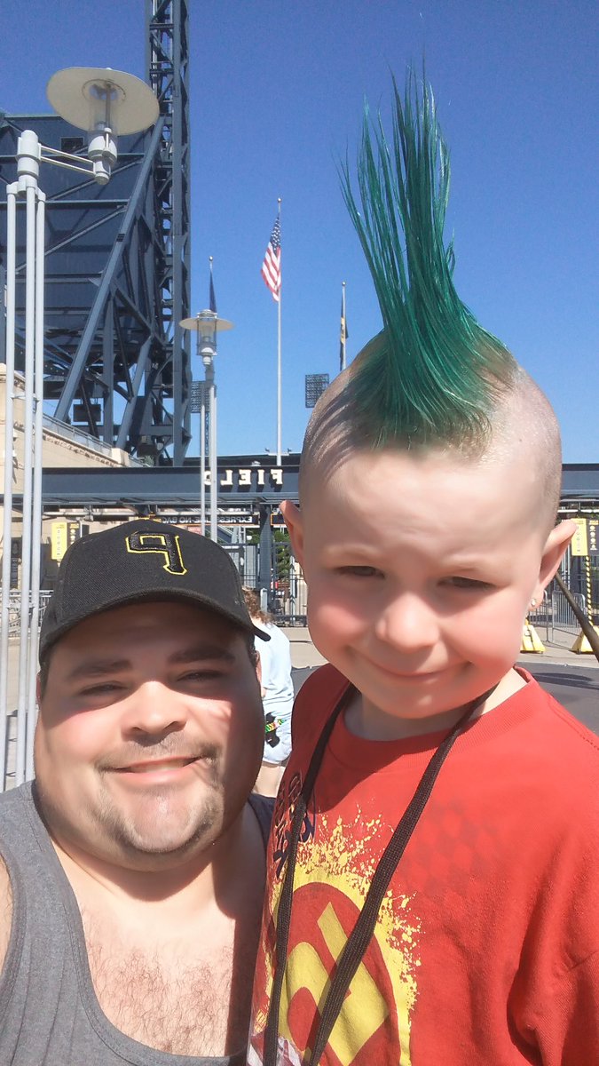 RochesterShaun's tweet photo. Who's ready for a BIG Pirates win? This little guy here is. #LetsGoBucs https://t.co/m4HYmhfwIk