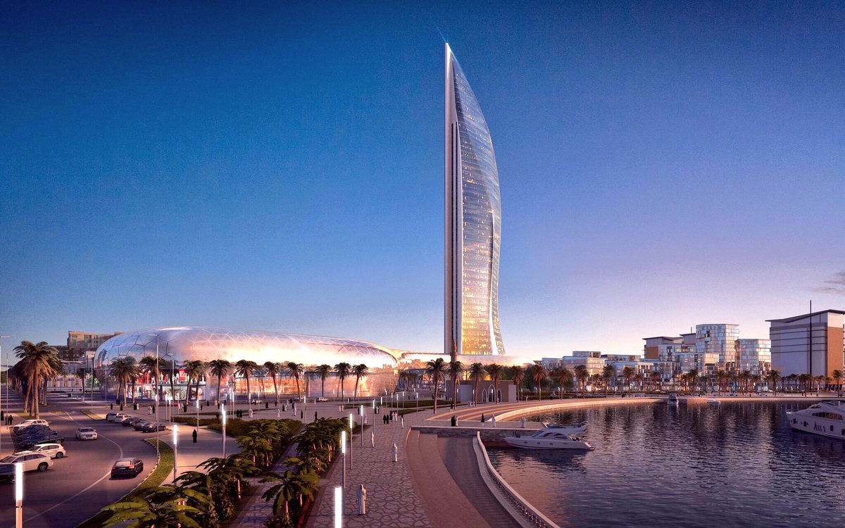 مشروع مقترح لبرج متعدد الاستخدامات بارتفاع يفوق حاجز الـ50 طابق في مركز المدينة التجاري الجديد في #الجبيل_الصناعية 

#مشاريع_الشرقية