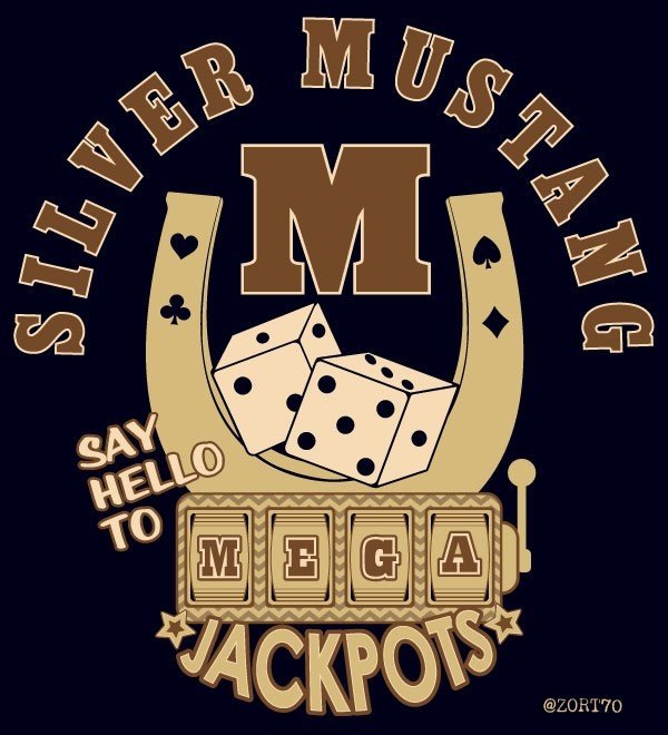 Zort70Designs's tweet photo. A new #TwinPeaks2017 inspired design "Say Hello to Mega Jackpots" #Casino #silvermustang #tshirt #design #tv #geek https://t.co/C1w2GtBCaY https://t.co/UwqGUnW6Ys