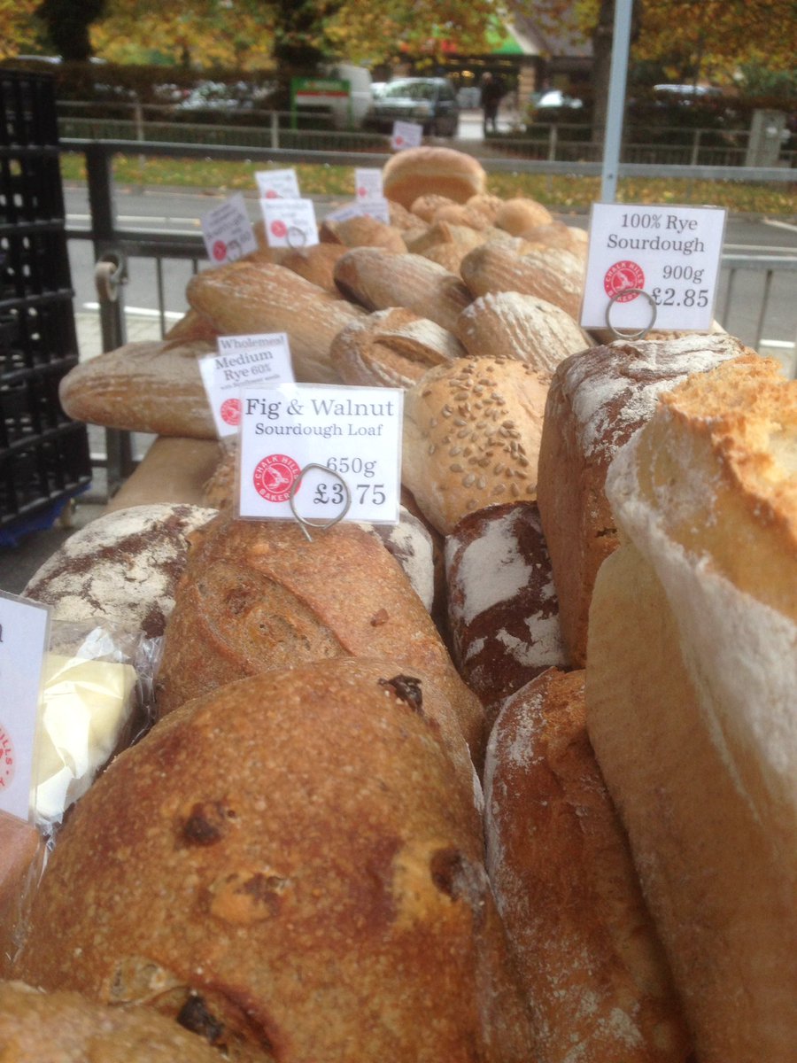 All set up and ready at #Caterham Food Festival <a href="/CaterhamFest/">Caterham Festival</a> tremendous stalls and great #Realbread and pastries.  Come and visit us.