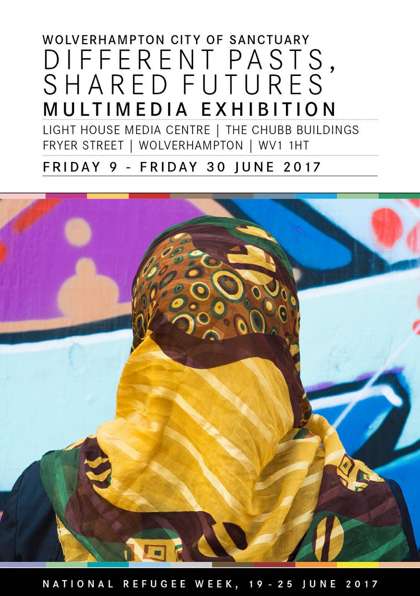 wolvescofs's tweet photo. as part of #wlvartfest and @RefugeeWeek the exhibition Different Pasts, Shared Futures shows work of emerging and newly arrived artists https://t.co/sB1xVWPo5k