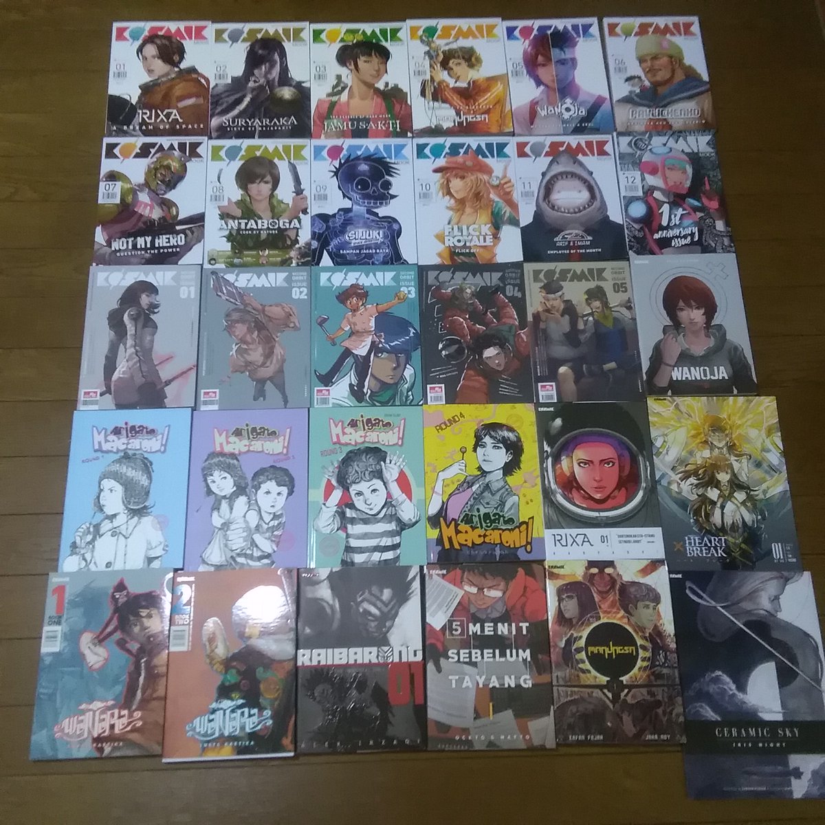 Taka على تويتر Kosmik社の漫画を半年かけてコンプリート インドネシアの漫画出版社です