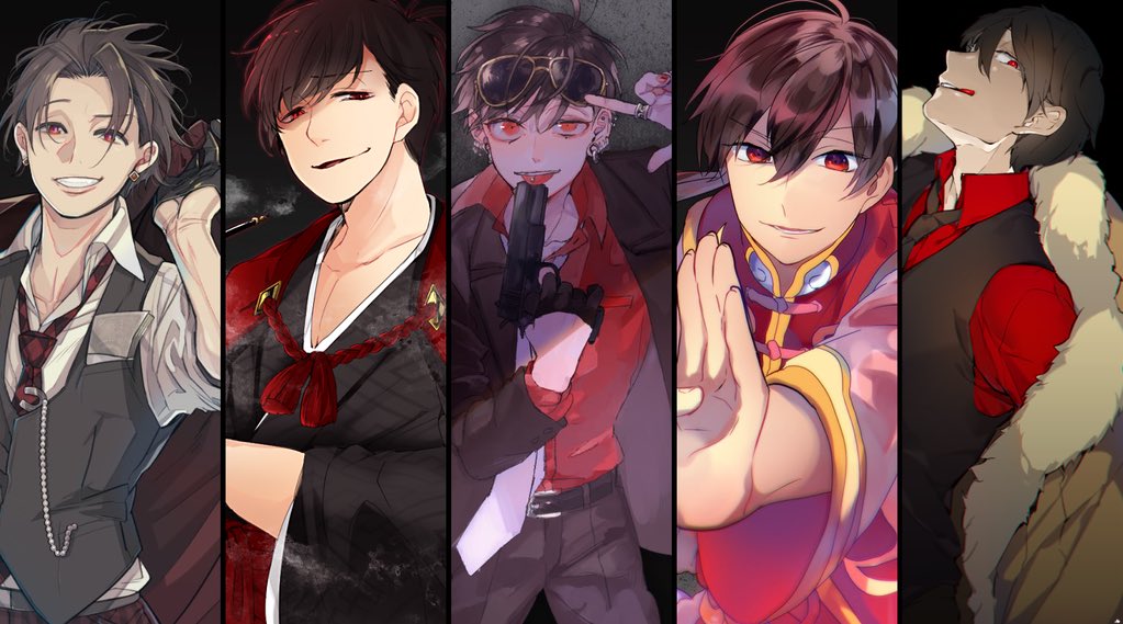 Twitter 上的 ののまろ Illustrator Youtuber 裏会合松企画 カジノ 極道 マフィア 伊 チャイナ マフィア 米 のトップ 遅松の集合絵を五人で合作しました 参加者の皆様 素敵なボスをありがとうございました ﾟ ﾟ W ﾟ ﾟ T Co Uj8blxlsko Twitter