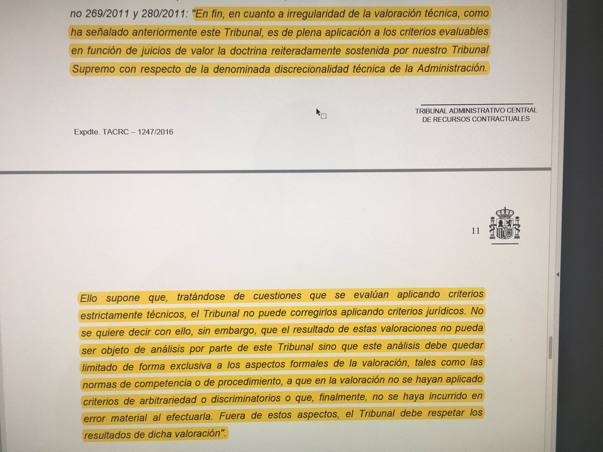 carreterosorg's tweet photo. Sobre la valoración subjetiva de las ofertas.
#TACRC https://t.co/ojZ3d8qHNO