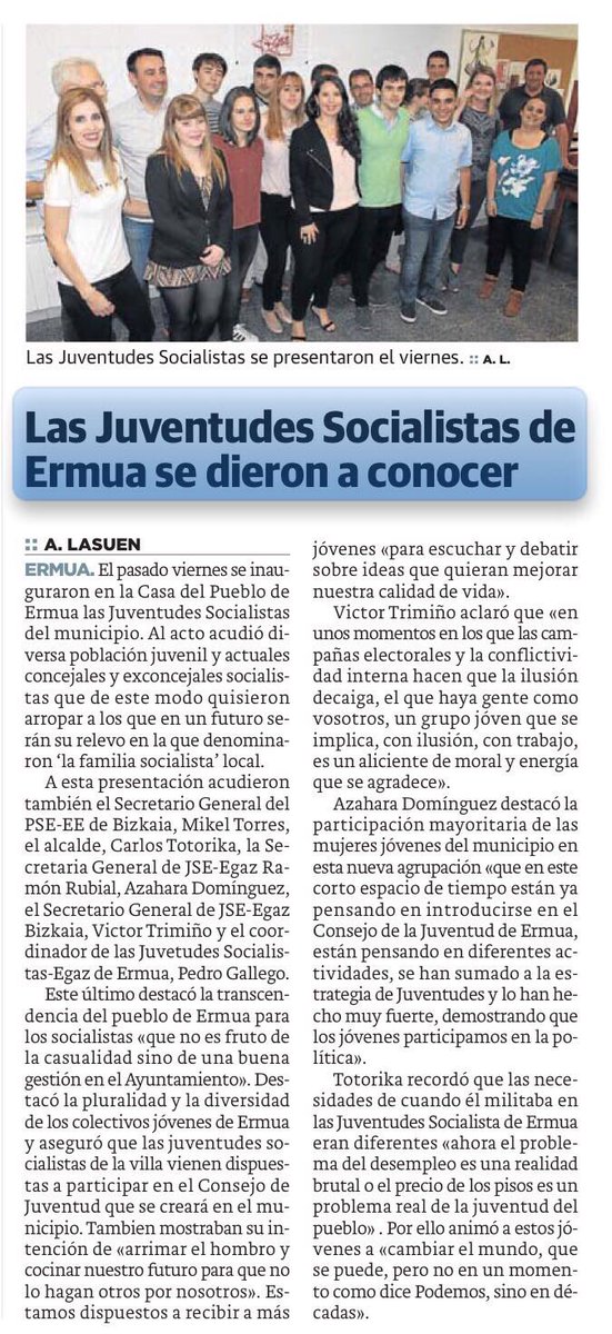 Nuestra inauguración es noticia en <a href="/elcorreo_com/">El Correo</a>. Damos las gracias a tods las personas que habéis hecho que esto fuera posible.