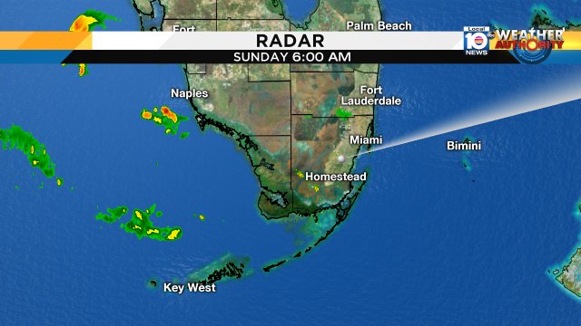 Less active on the radar this morning.While a shower cannot be ruled out, storms will target the west today #Flwx https://t.co/JqXdFYxVbM