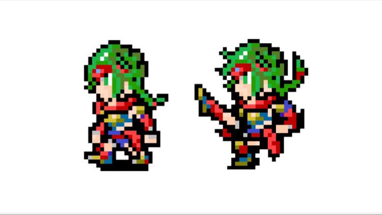 鉄パイプ アナムネ W ロマサガ3 風ドット絵 4人目 ついに来たアンヌさん アナムネシス