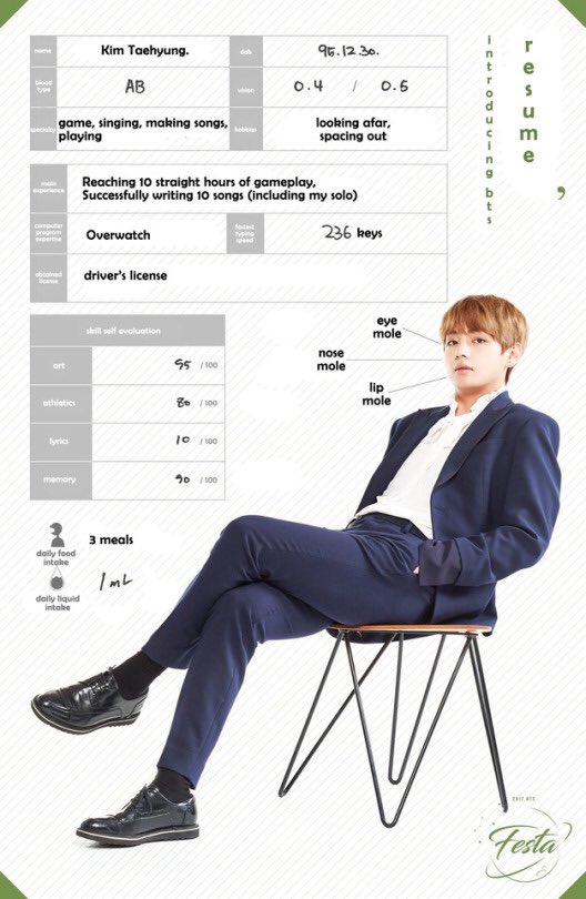taehyungpic's tweet photo. [ ENG Trans ] Taehyung's resume 

©Jenny-will https://t.co/YHTmr6u7b0