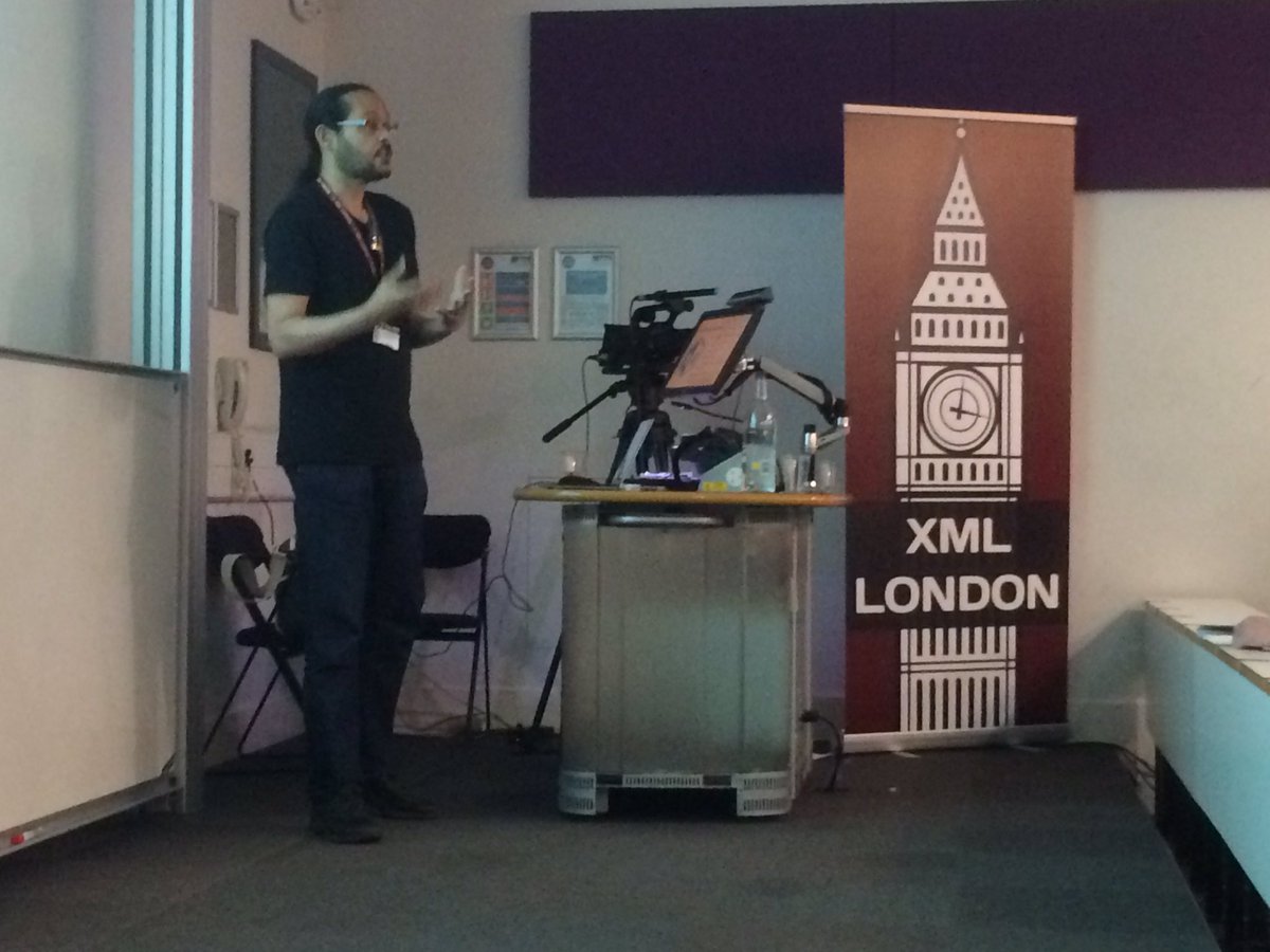 Kal Ahmed introducing datadock.io: Using GitHub to Publish Linked Open Data #LinkedData #OpenData #xmllondon