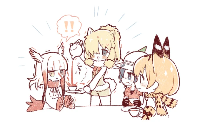 フレンズずっと描きたかった。アルパカがとても良かった。 