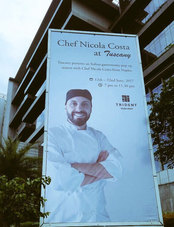 parinita2107's tweet photo. "Everytime you bite the authentic delicacies of Tuscany,you will taste Italy" #ChefNicolacostaatTuscany @TridentHyd @TridentHotels https://t.co/B6AP3IPbEq