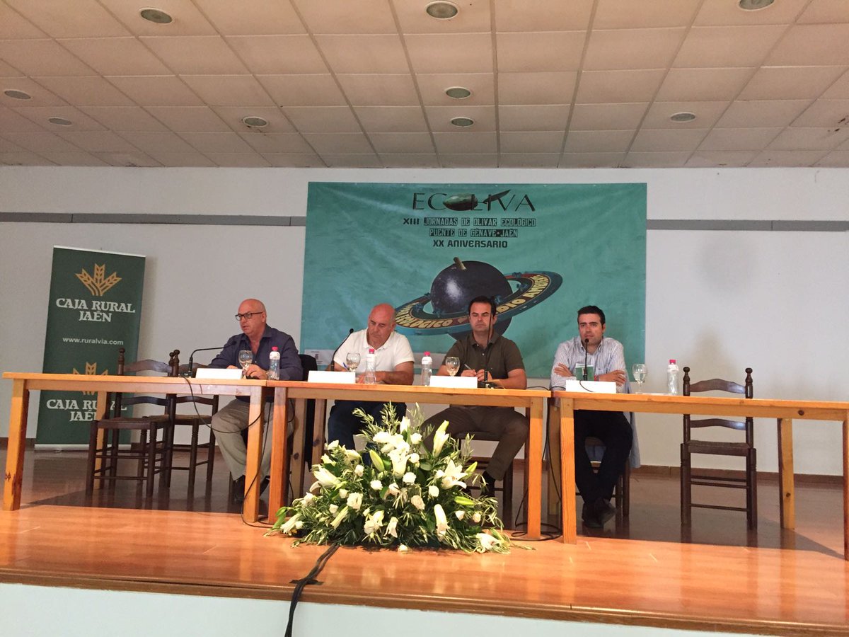 COAGJaen's tweet photo. AHORA.  Juan Luis Ávila, secretario general COAGJaén @tierrasdemalara participa hoy en #ecoliva hablando de #olivar de montaña y #PAC. #Jaén https://t.co/WDjHxron5N