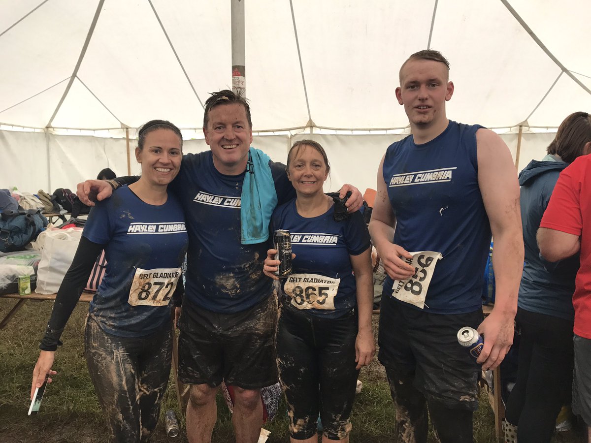 Hayleycumbria's tweet photo. Team Hayley Cumbria !!!
We did it #geltgladiator https://t.co/nIkcpsydeP