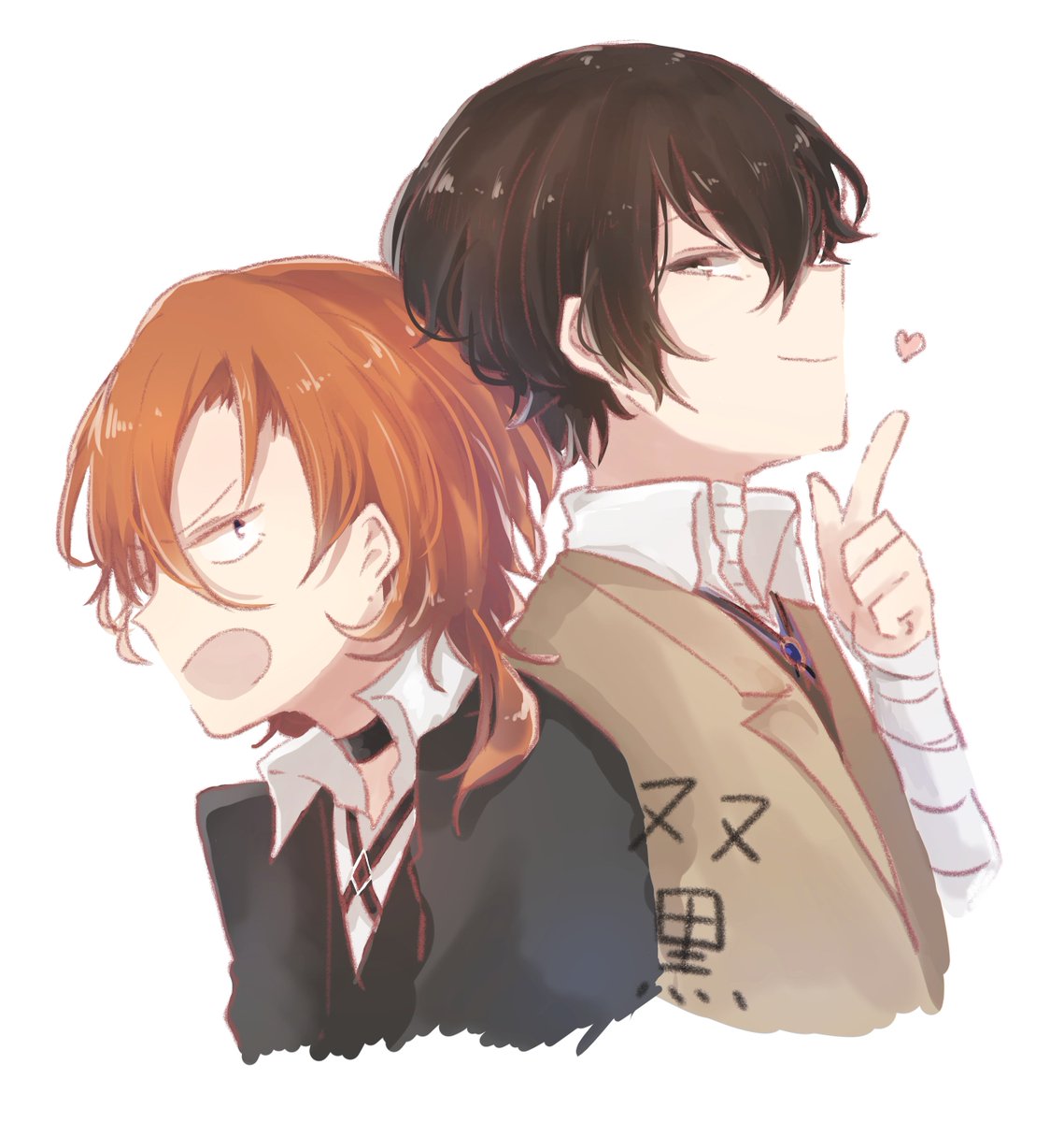 「双黒 」|ゆたんぽ@多忙のイラスト