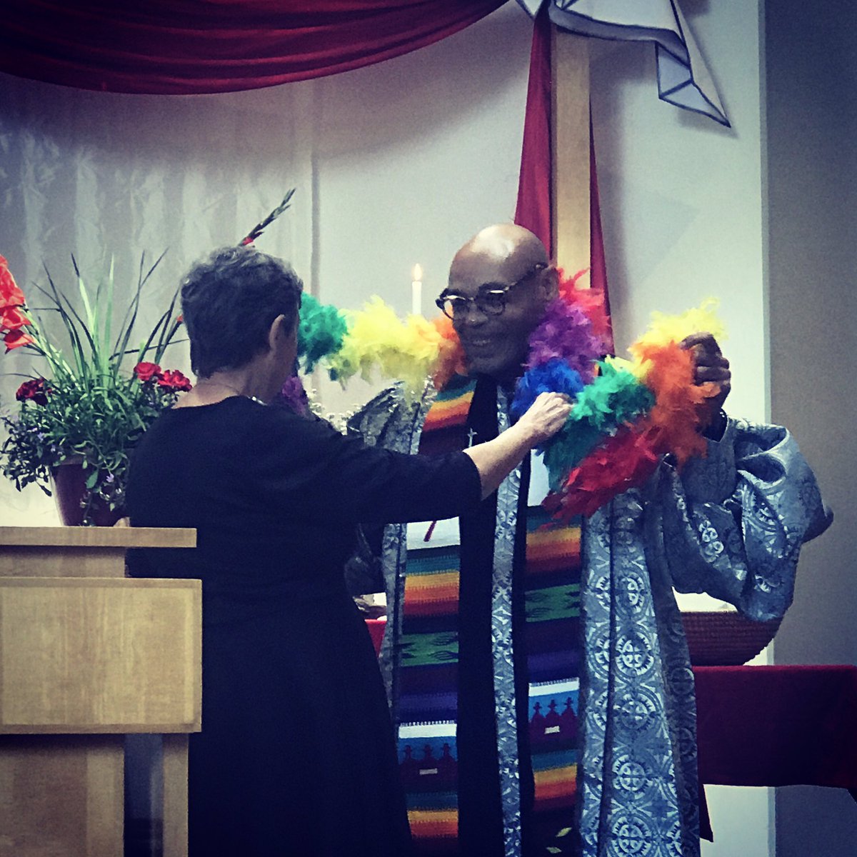 uua_lgbtq's tweet photo. All queer ministers ought to be ordained in June! Thanks to all who supported me on this journey! #PRIDE #revmichael @mjcrumpler @uua @ucc https://t.co/Gm5P56T4mN