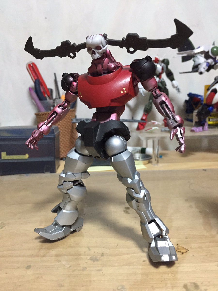 大首領カイト 絶斗会大首領 ガンプラ 機械獣軍団1番手 ガラダk7 餓者髑髏等をイメージしてアレンジしました グレートからだと思った 機械獣からでした ౪ 屑