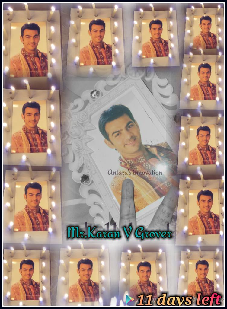 <a href="/karanvgrover22/">Karan V Grover 🇮🇳</a> nd only 11 days to go 🎂🍰🎉🎊🎈🎁 yieeee....wohooo...excited ❤😍😘 #mycreation #myphotography 😎