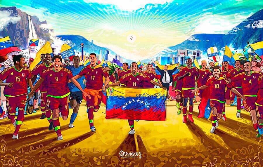 CarlosOcariz's tweet photo. GRACIAS #VinotintoSub20! En el corazón de Venezuela pasan a la historia como CAMPEONES, como HÉROES. Ahora es que queda camino por recorrer! https://t.co/7KIhztfIUr