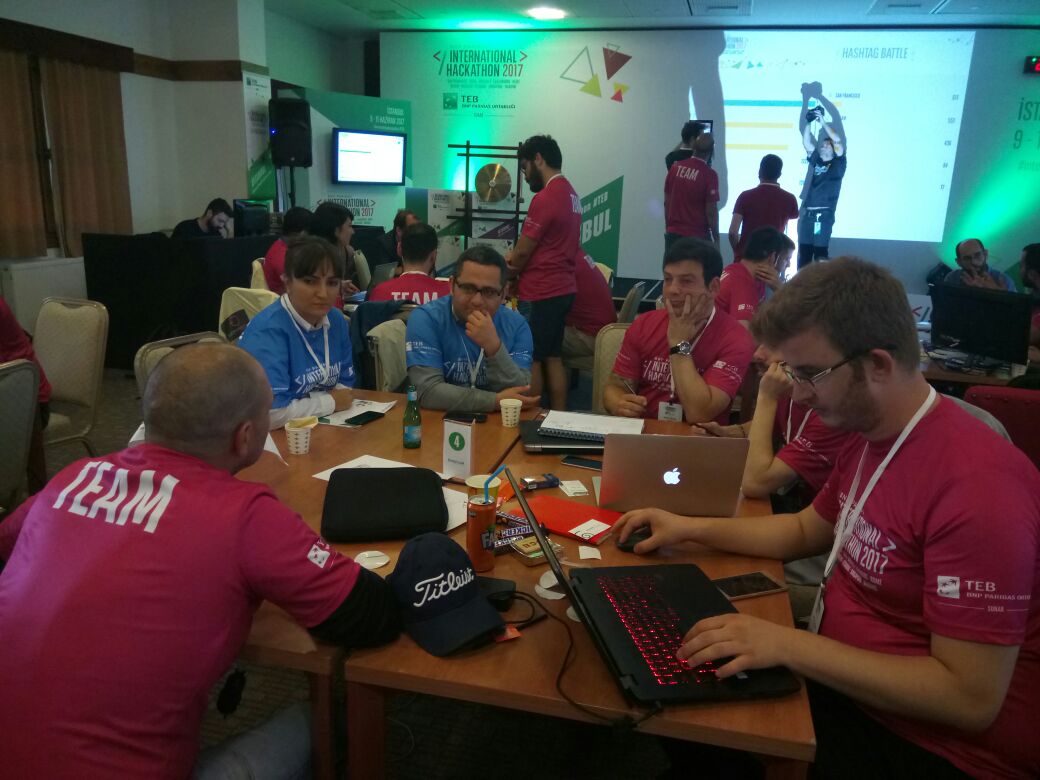 ComPayodeme's tweet photo. @TEB #internationalhackathon'da ComPay'den @reyhanmertek ve @irfanasln da ekiplere mentorlük desteği verdi.Davetleri için TEB'e teşekkürler https://t.co/ua4uLfEe67