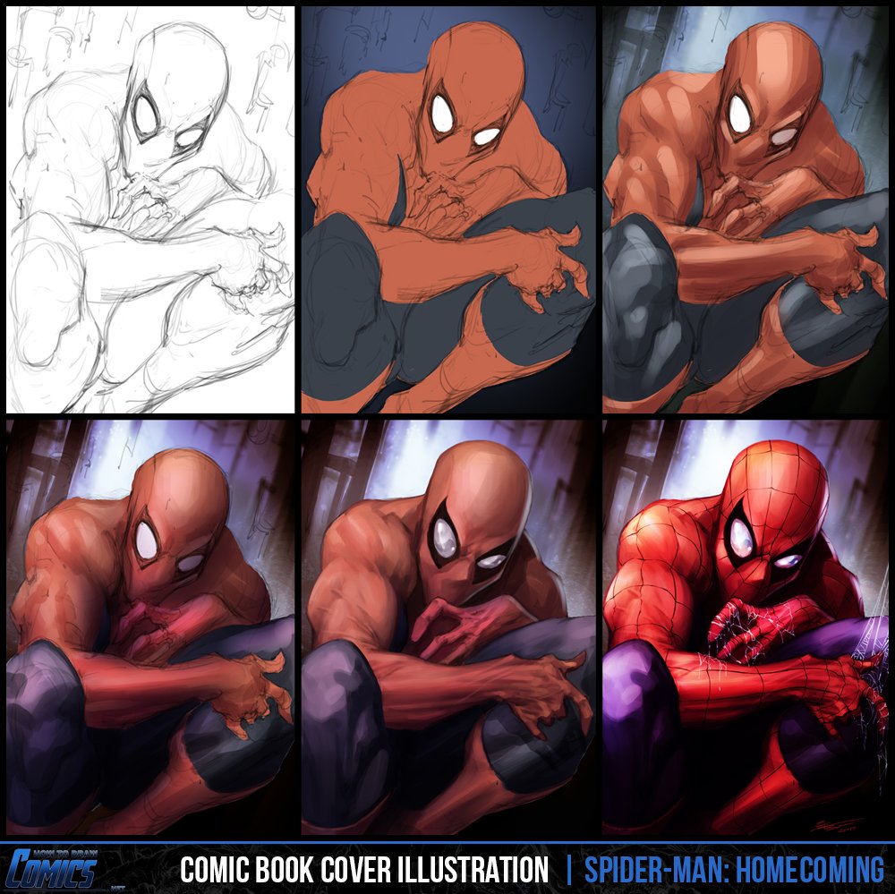 howtodrawcomics's tweet photo. 🕷️ I’ve got something a little bit different for you in this week’s #ComicArttutorial: https://t.co/NRgYLxN8re - #SpiderManHomecoming #Comic https://t.co/LJ9aFxEru5