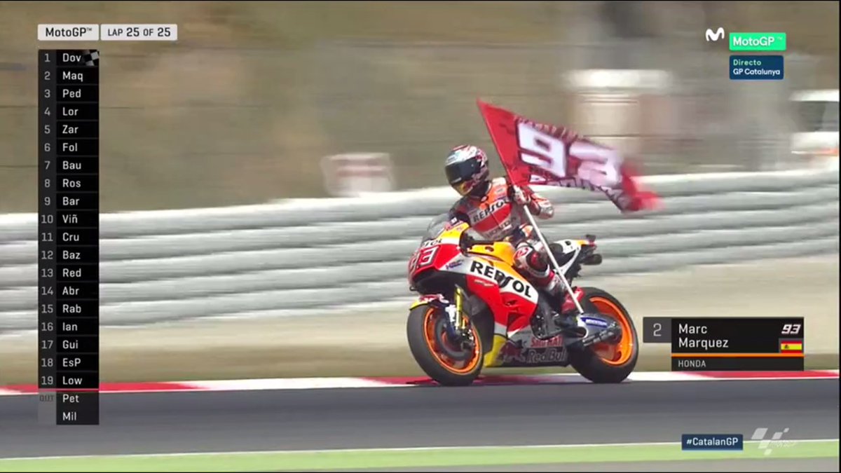WeAre93's tweet image. Grande @marcmarquez93 que termina segundo en el #CatalanGP🥈
2nd place for #MM93 Well done champ!! ❤️🐜 
#IAM93 #MotoGP