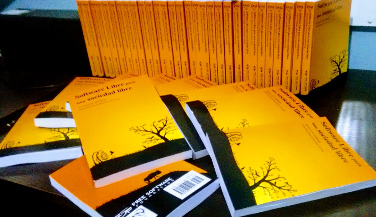 USLJujuy's tweet photo. Tenemos a la venta libros de Richard Stallman: "Software Libre para una sociedad libre" a $300. mas info https://t.co/OwhejLLjJe #Imperdible https://t.co/XdAauPwrdd