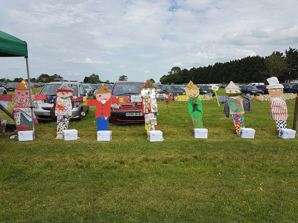Vote for your favourite today! By entrance/exit on the machinery field. #openfarmsunday2017 #scarecrow #comeandvote