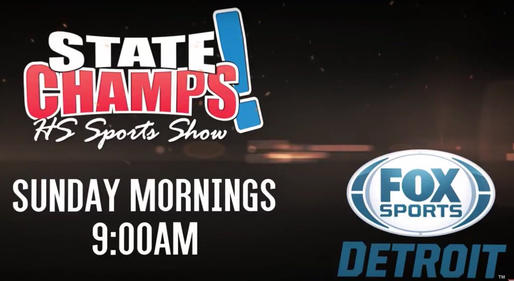 statechampsmich's tweet photo. The STATE CHAMPS! High School Sports Show begins NOW on @FOXSportsDet! Tune in! https://t.co/bXUyvQisZf