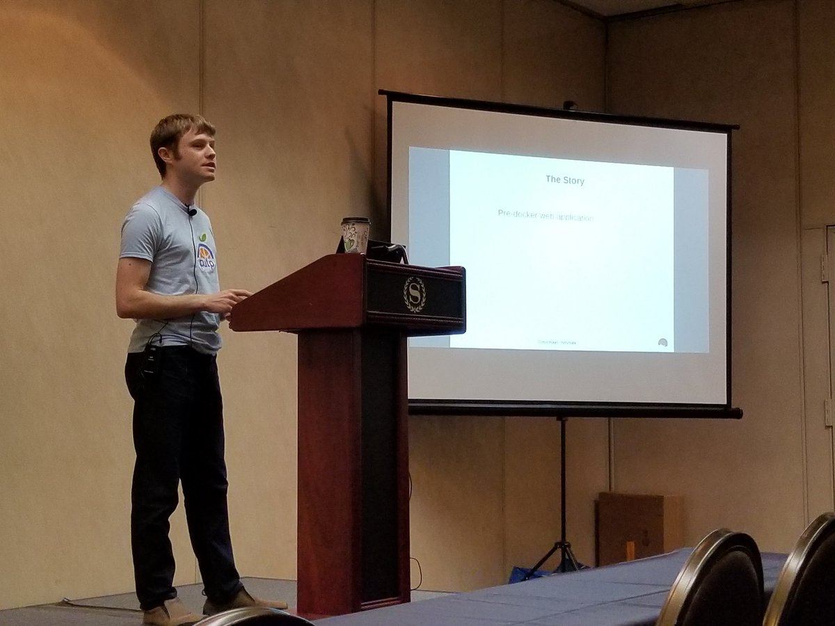 itnet7's tweet photo. Deploying a multi-service App in Kubernetes - Michael Hrivnak #SELF2017 https://t.co/9iPLzx2JXO