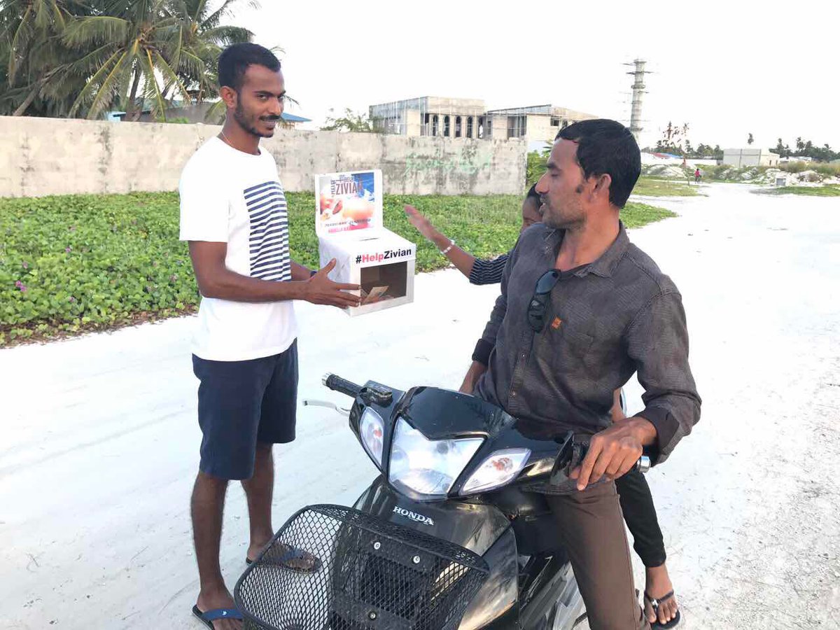 HelpZivian's tweet photo. #HelpZivian fundraising event #Day2 #HappeningNow at GDh.Thinadhoo https://t.co/TUbUSXPAuj