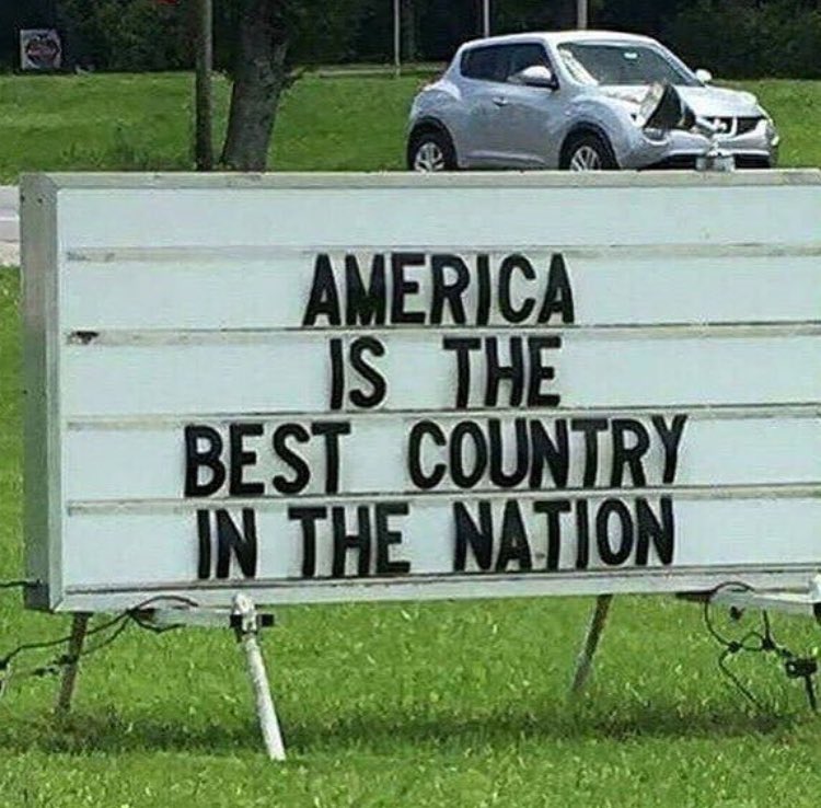 CloydRiversPics's tweet photo. They've got a point. Merica. https://t.co/4fq19bdhfs