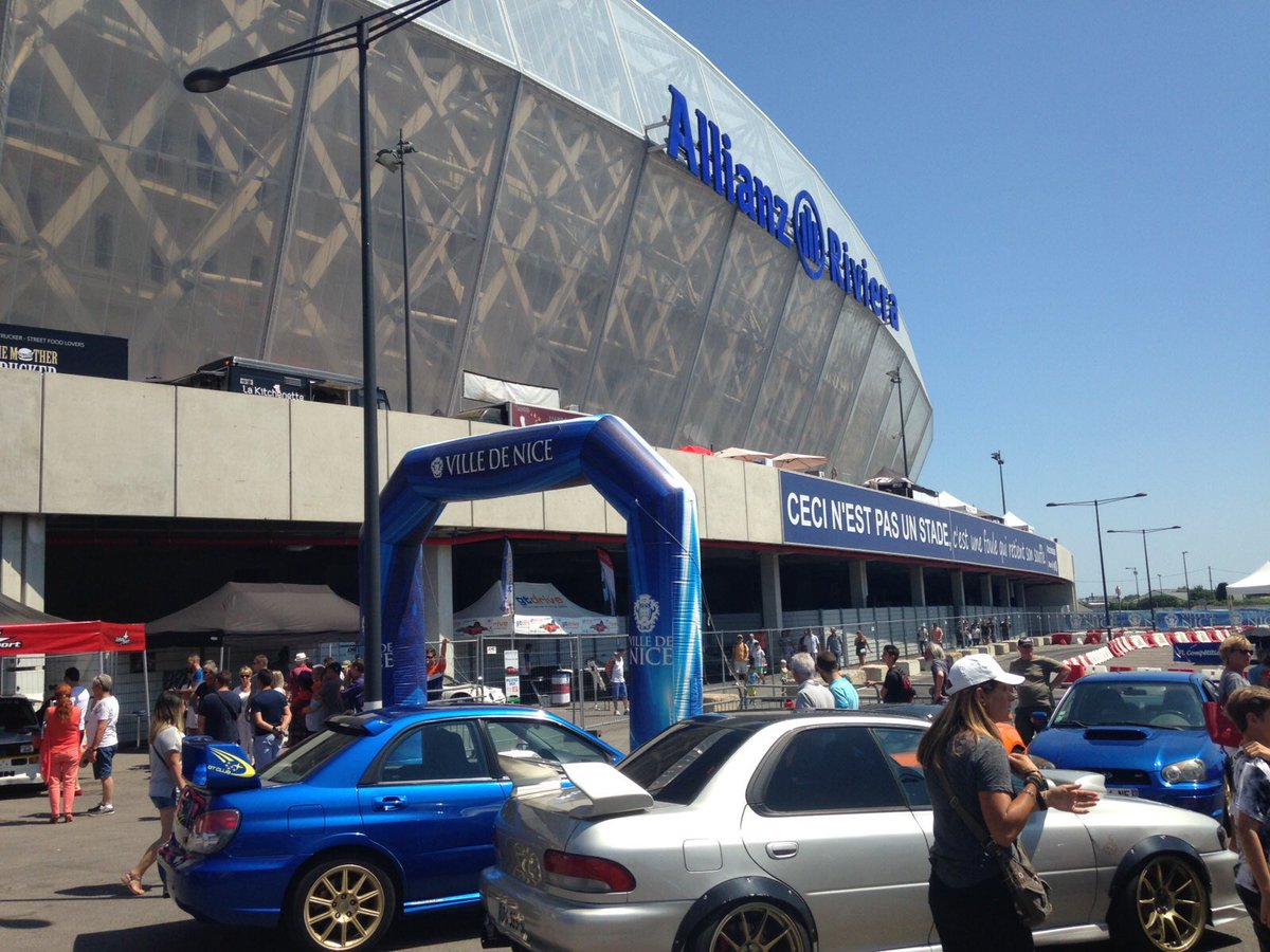 AllianzRiviera's tweet photo. J2 du #FRCS a l'#AllianzRiviera avec notamment un concert et un circuit extérieur et démonstrations autos et motos https://t.co/QWJtKWwW3q
